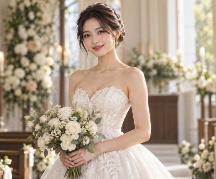 AI wedding veil virtual try-on references
